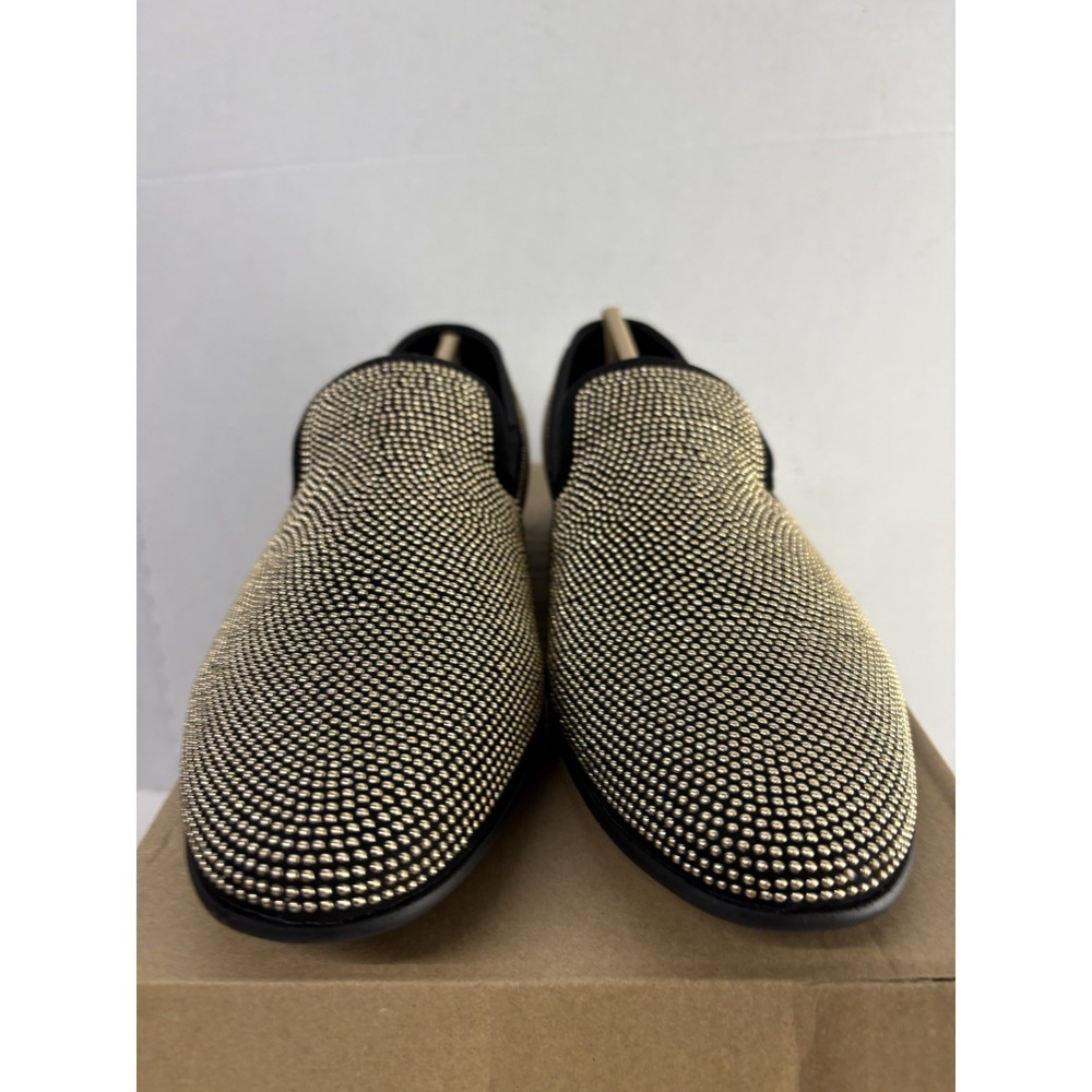 Steve Madden Men's Mezmoryz Slip On Loafers Gold/Black Studded Fashion Size 10M - Picture 4 of 6